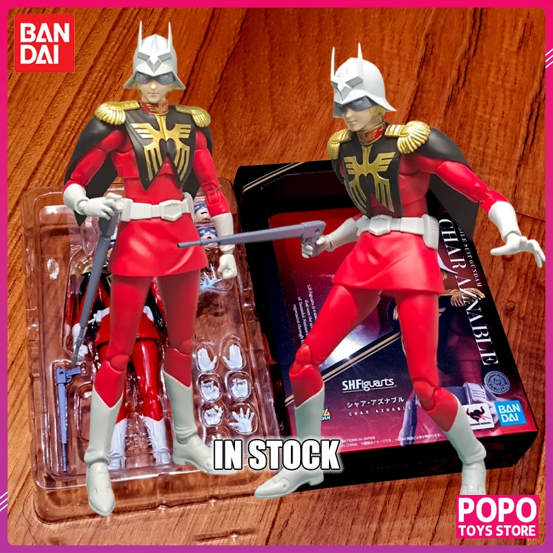 

Bandai Shf Char Aznable Gundam Anime Action Figure - Collectible Joint-Movable Model Toy Ornament Gift For Children Christmas