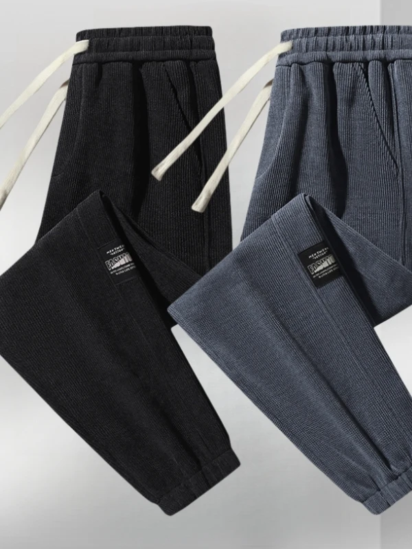 

Вельветовые мужские спортивные штаны свободного кроя, осень-зима, новые универсальные брюки, молодежные спортивные сцены Faion