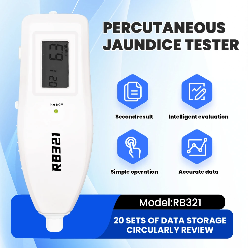 

Baby Jaundice Detector Neonatal Jaundice Meter NICU or Newborn Nursery Transcutaneous Bilirubinometer Bilirubin Meter