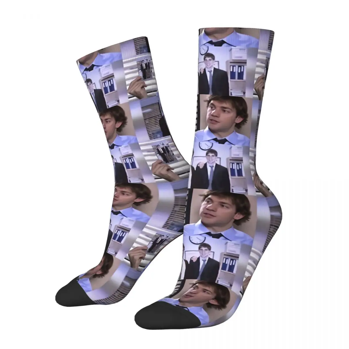 

Dwight And Jim The Office TV Kawaii Socks Travel Cartoon Pattern Socks