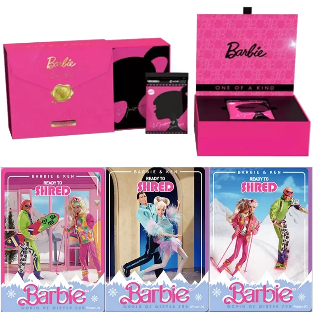 Barbie Series Cards Pink Festival Barbara Millicent Roberts Princess Elsa Girls Toy Gift Collection Card