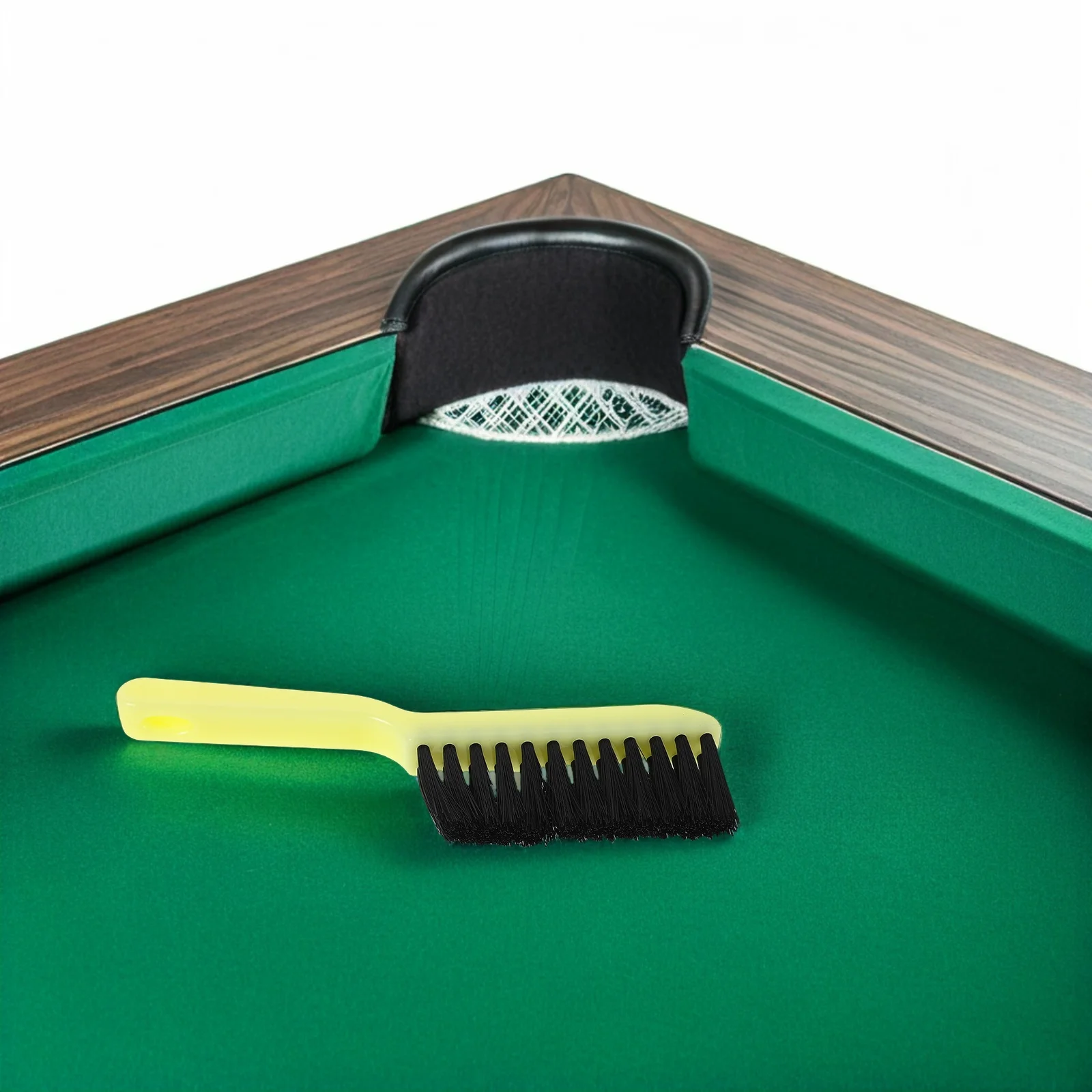 Conjunto de escova de limpeza de feltro para mesa de bilhar, 2 peças, alça ergonômica, manutenção eficiente de superfície, acessórios de sinuca, limpador de feltro de piscina