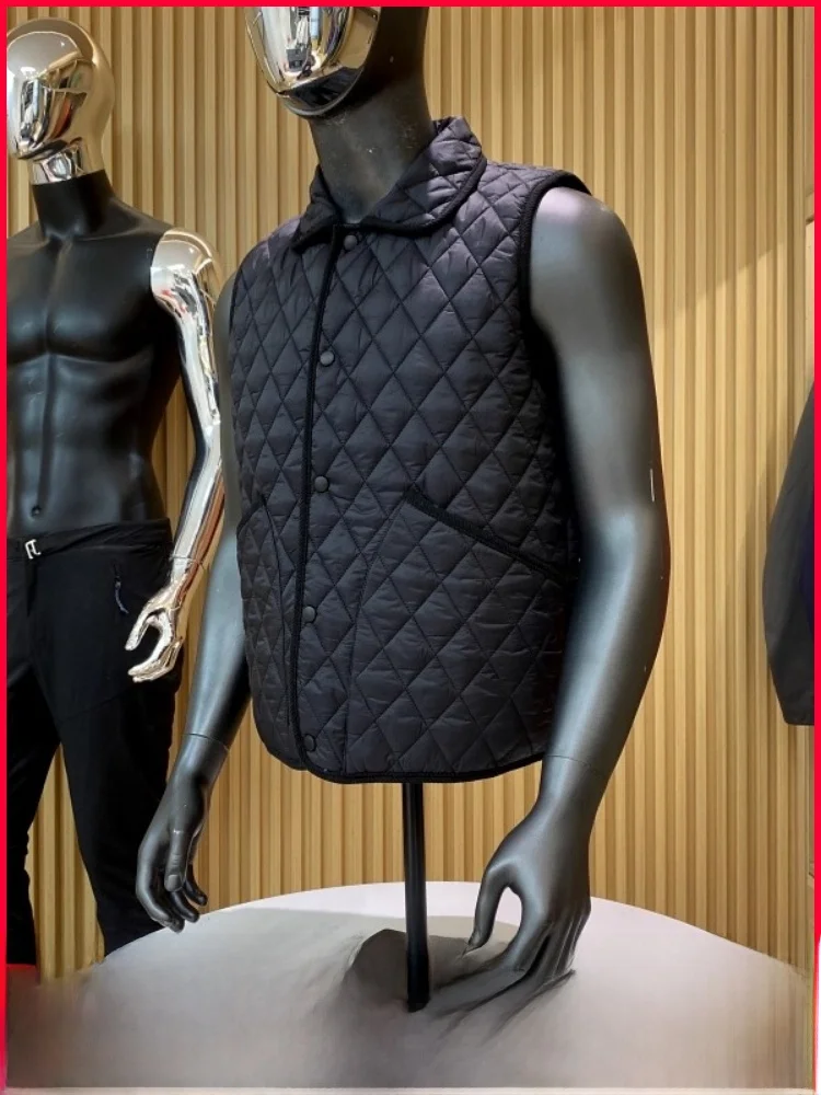 

Легкий теплый ветрозащитный водостойкий винтажный повседневный осенне-зимний стеганый хлопковый многослойный жилет для мужчин и женщин Faion Ci...