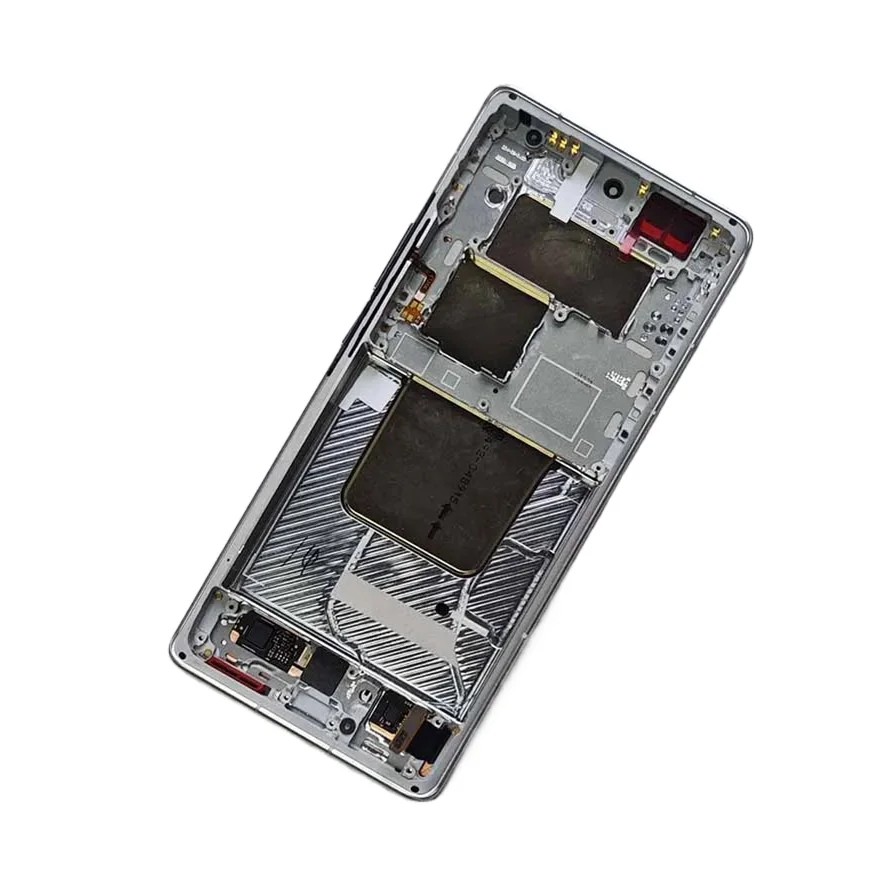 For Vivo X100 Ultra 5G AMOLED Display LCD Screen Touch Digitizer Assembly + Middle Frame Fingerprint V2366GA，V2366HA Replacement