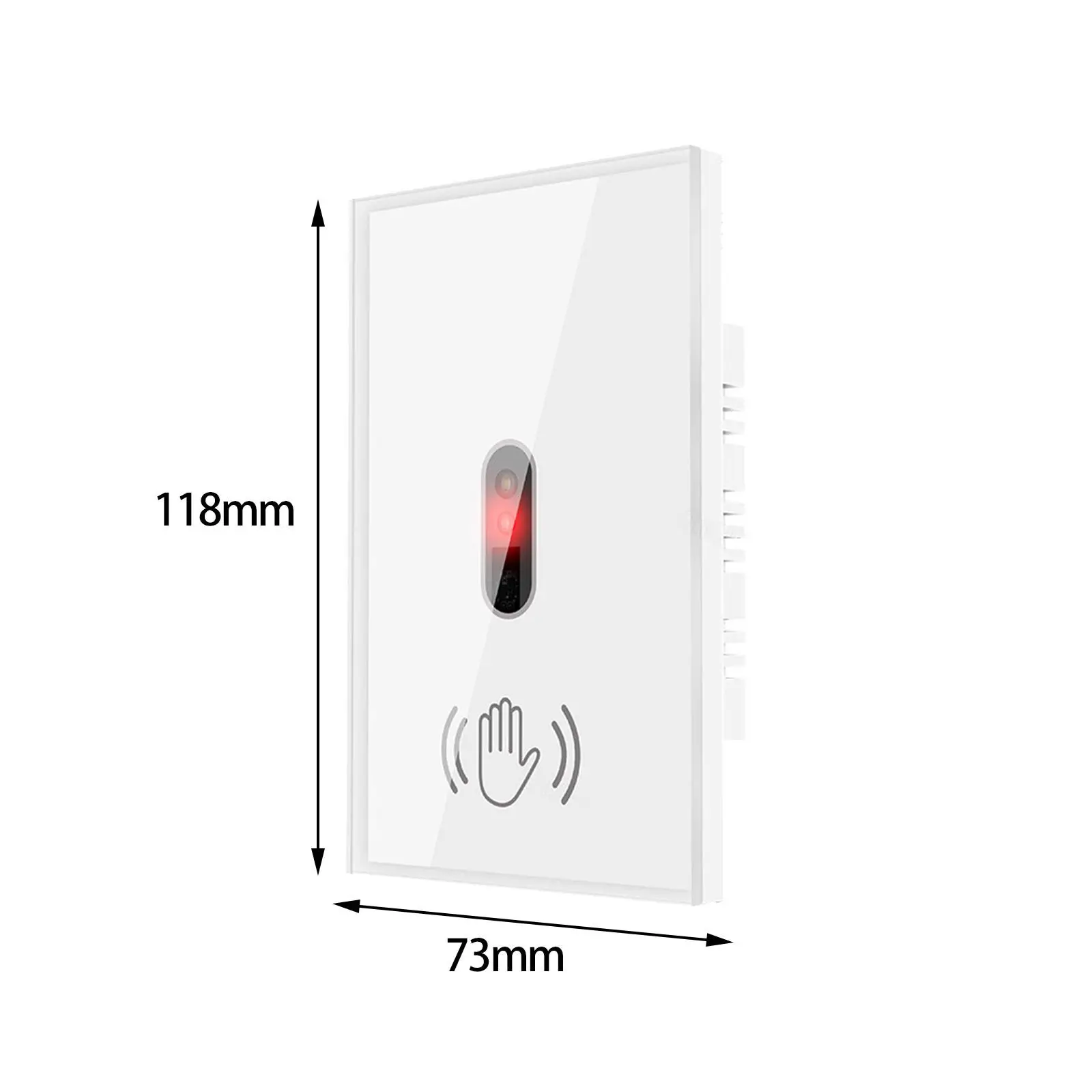 Motion Sensor Light Switch, WiFi Smart Standard Bathroom Non Touch Infrared Motion Activated Wall Switch, 110 V 10A US Standard