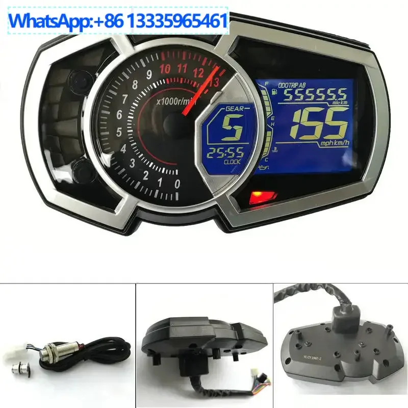 

Motorcycle Rider Car Modified Ninja 650 LCD Instrument Speed Speed Speed Water Temperature Adaptable Single Double Four Cylinder