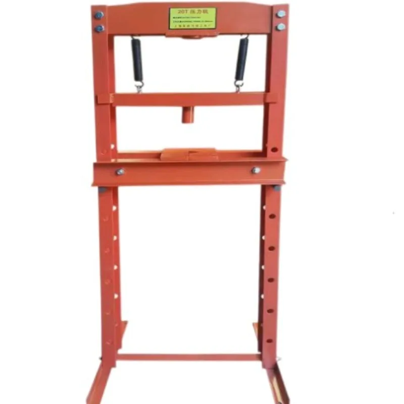 20T 32T Manual Hydraulic Shop Press, H-Frame Tool for Automotive Bearing & Shock Mount Disassembly in Garage