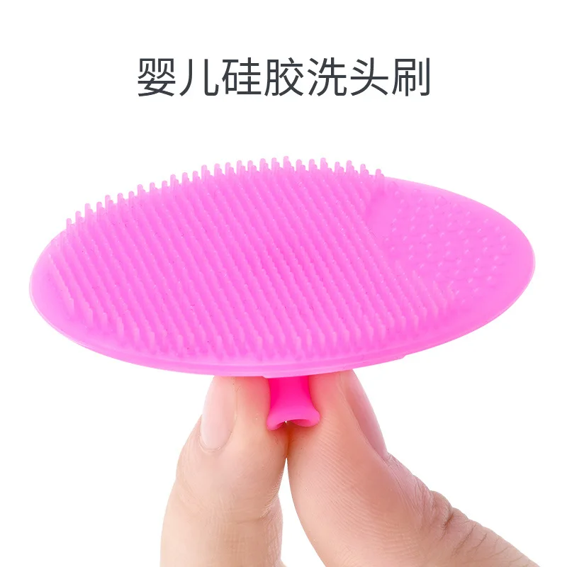 Baby Shampoo Brush para remover o couro cabeludo, Smegma Baby Shower Sponge, Silicone Massage Tool, Shower Products