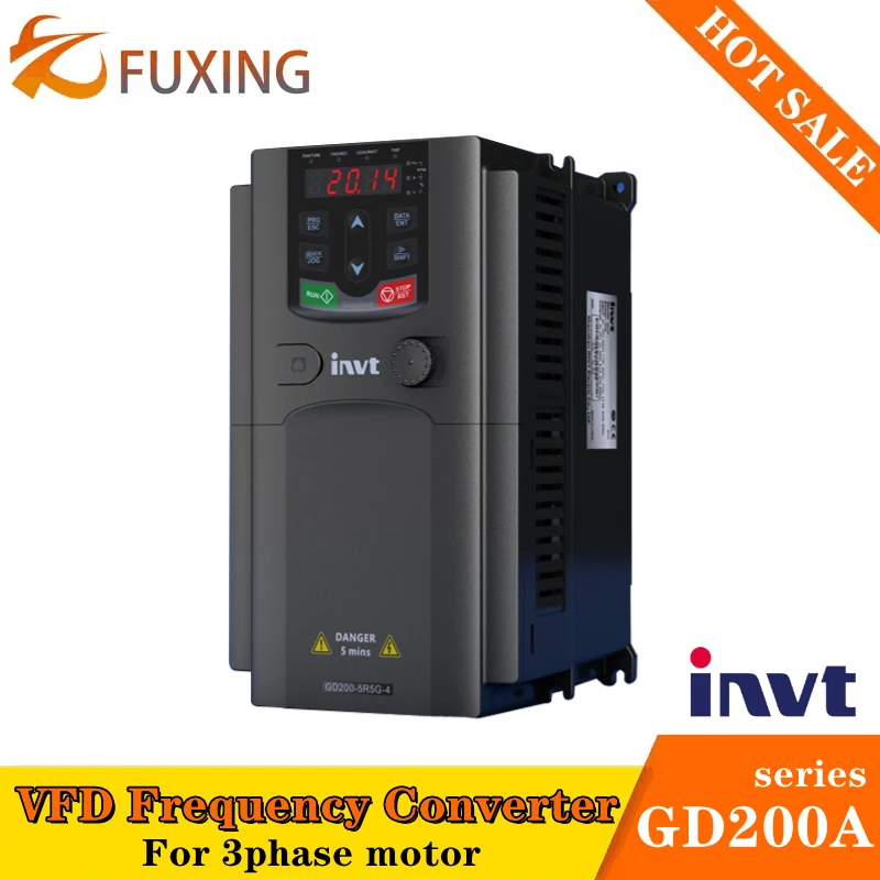 

INVT Inverter GD200A-004G/5R5P-4 GD200A-5R5G/7R5P-4 VFD Frequency Converter 380V Drive 4kw 5.5kw For 3Phase Motor Speed Control