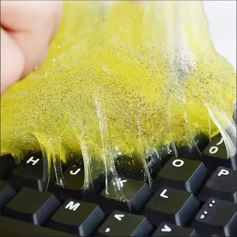 

1-5pcs Car Cleaning Gel Reusable Keyboard Cleaner Gel Automobile Air Vent Dust Removal Gel Multiuse Dirt Cleaner Slime Auto