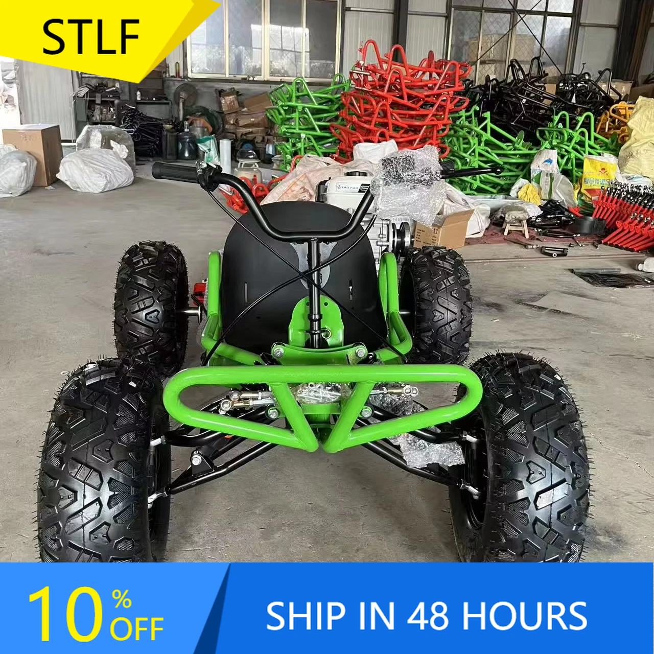 

STLF212CC 4-Stroke Petrol-Powered Pedal Go Kart All-Terrain Off-Road Chain Drive for Adults & Children 70km/h Max Speed