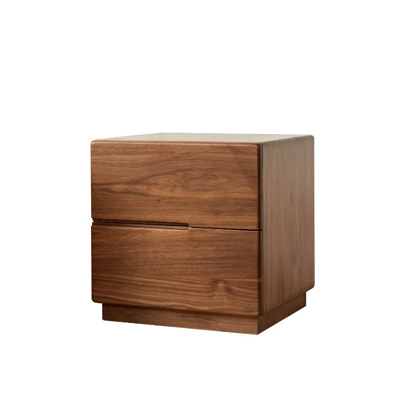 

North American Black Walnut Concealed Bedside Table White Oak Private Items Storage Cabinet