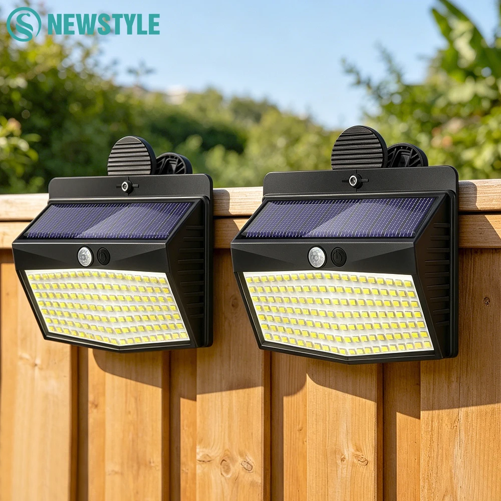 

Outdoor Clip-On Solar Lights 138/268/468LED Motion-Sensor IP65 Waterproof 3 Light Modes Super Bright Solar Clip-On Wall Lights