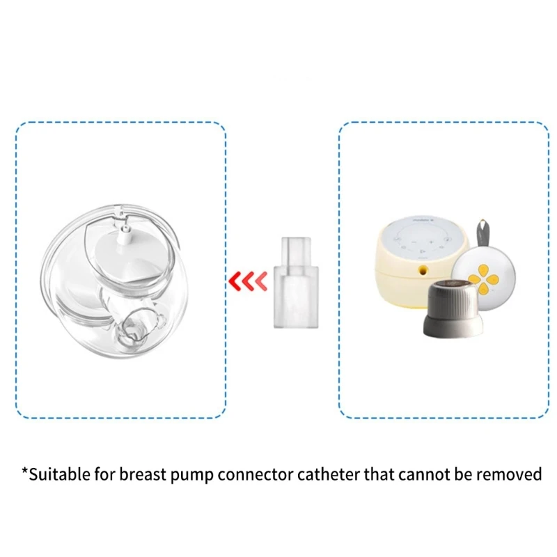 Breast Milk Collector Connector Repair Part สําหรับ Spectra อุปกรณ์เสริมปั๊มนมเปลี่ยนเครื่องมือให้อาหารเด็กท่อ Connector