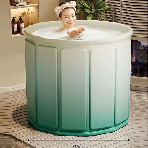 접이식 욕조의 최신 업그레이드 버전, 접이식 프레임 디자인, 휴대용 욕실용 작은 공간 사용 욕조