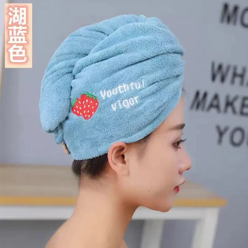 

Women Soft Microfiber Towels Shower Cap Towel Bath Hats for Women Dry Hair Cap Quick Drying Soft for Lady Turban Head Girl Towel