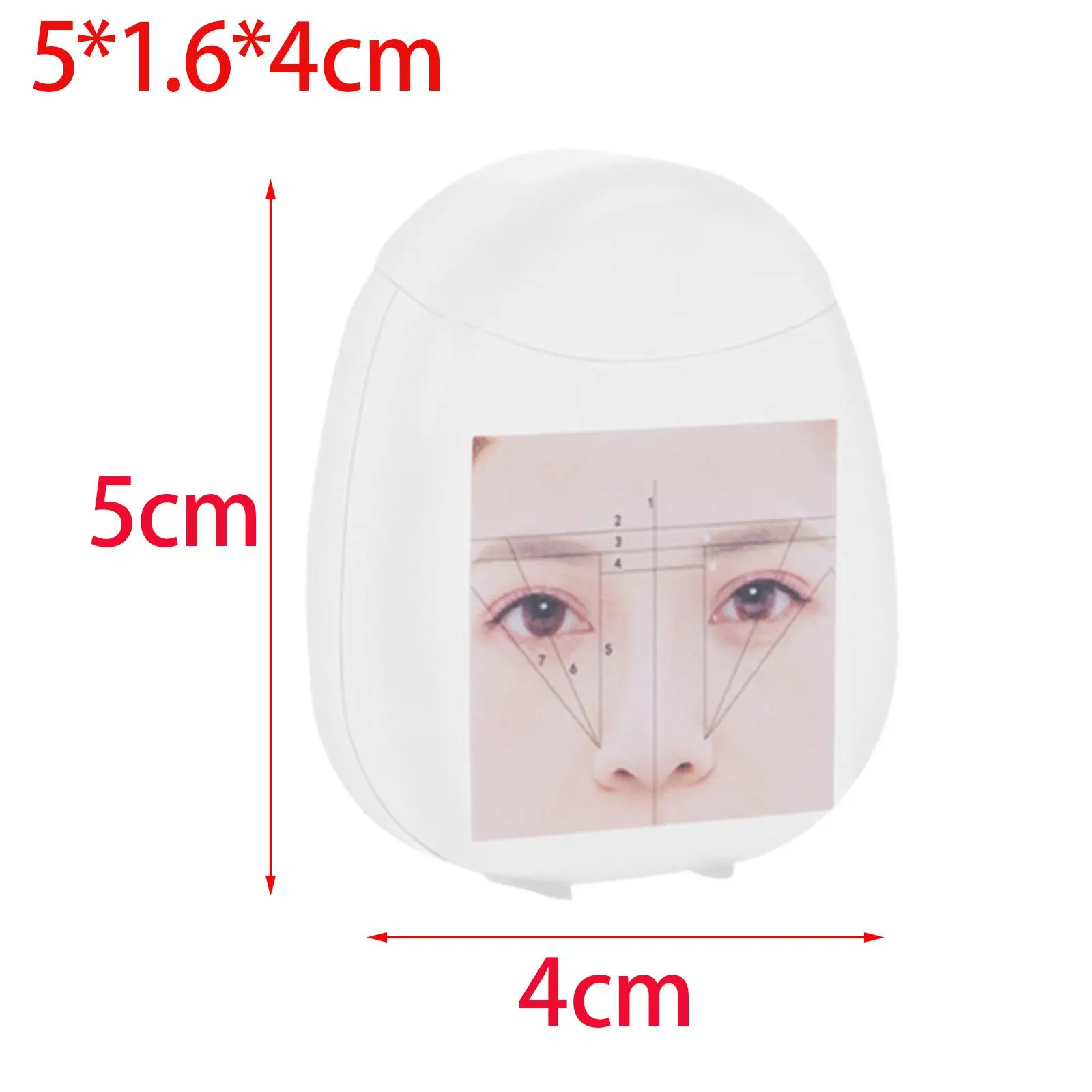 Hilo de mapeo de cejas, cuerda preentintada, herramienta de medición de cejas ABS, suministro para dar forma a las cejas para profesionales y hogares