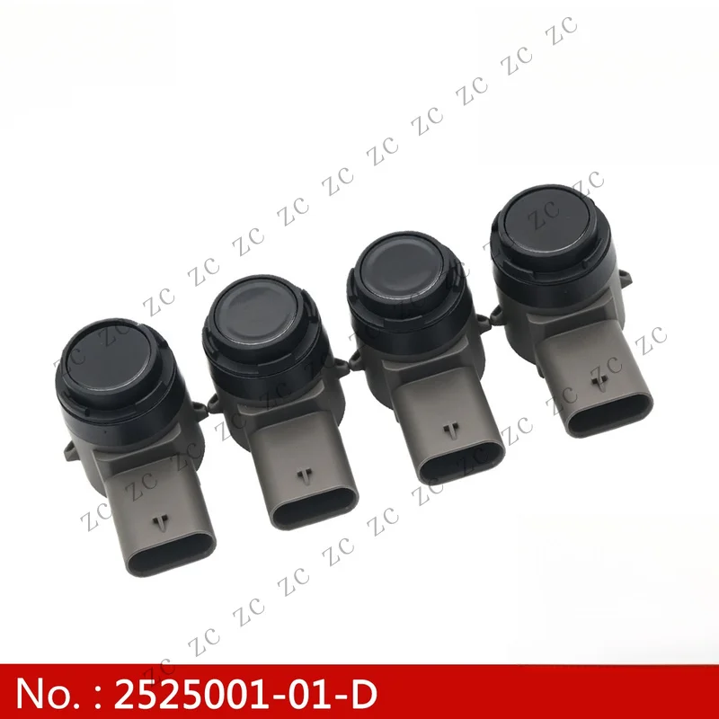 S+ 4pcs 2525001-08-A PDC Parking Sensor 2525001-01-D 2525001 For Tesla Model S X Y