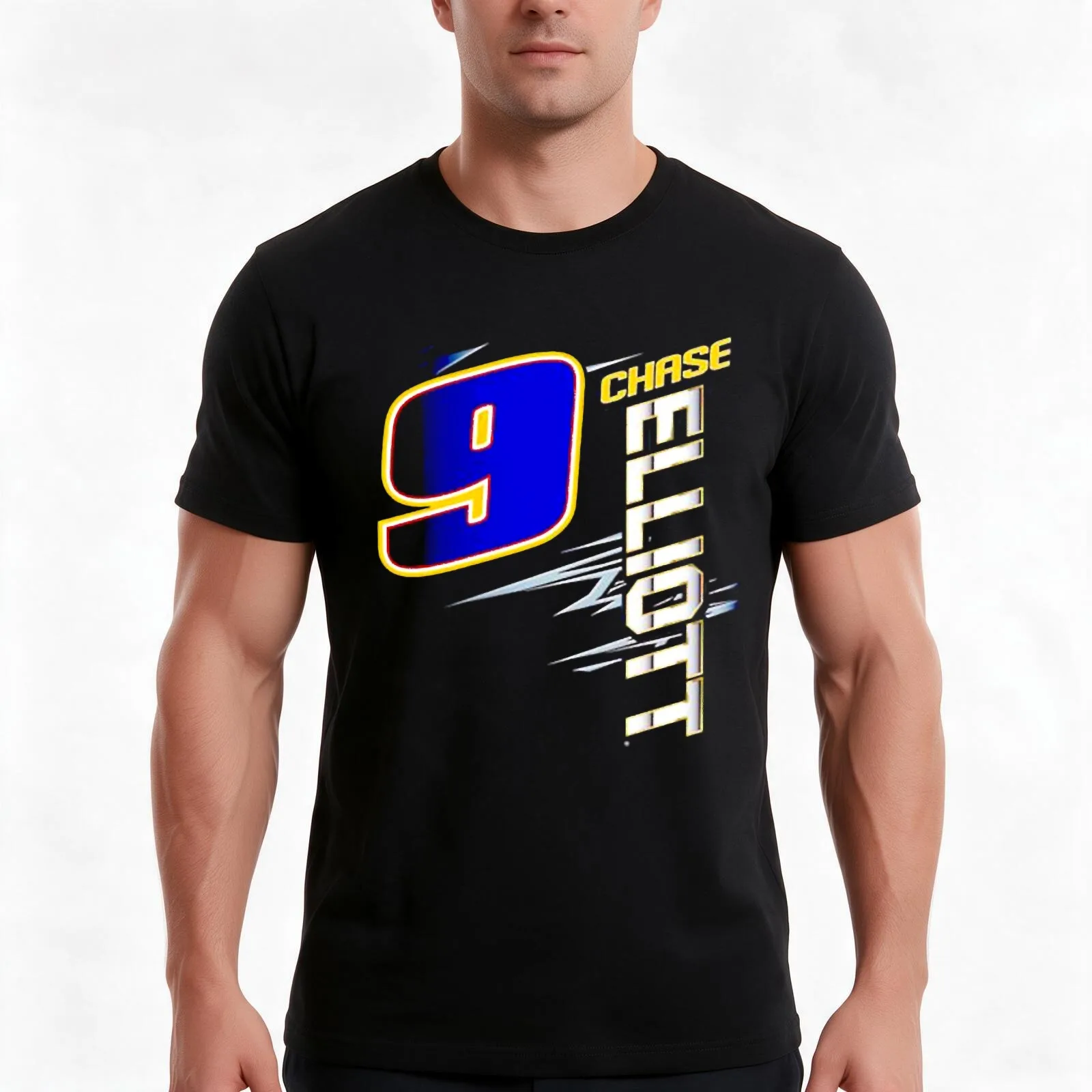 Chase Elliot Hendrick Motorsports 2022 NASCAR Cup T-Shirt Summer Casual Cotton Tee Oversized Streetwear Tops 100% Cotton