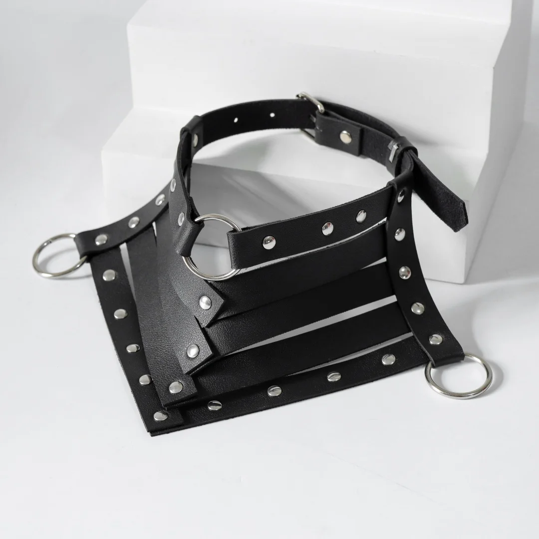 أسود مثير العصرية روك القوطية طوق القلائد مجوهرات القوطية حزام جلد المسامير Harajuku الشرير المختنق قلادة للنساء هدية #4