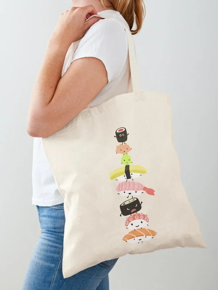 Sushi Stack Tote Bag tote bag women tote bags cloth bags Women's shopping bag