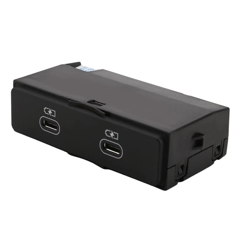 USB TYP-C Port 2 Holes With Integrated Voltage Converter For Audi A6 Avant C8 A7 A8 E-Tron Q7 Q8 Rear Center 4N1035954A-A97E