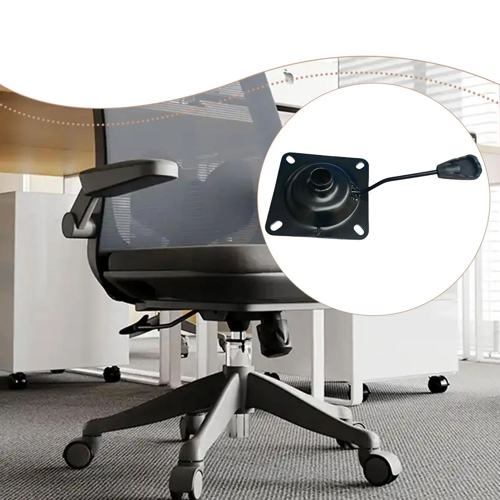 Office Chair Swivel Tilt Control Seat Mechanism Bar Stool Swivel Chair Base Replacement Part