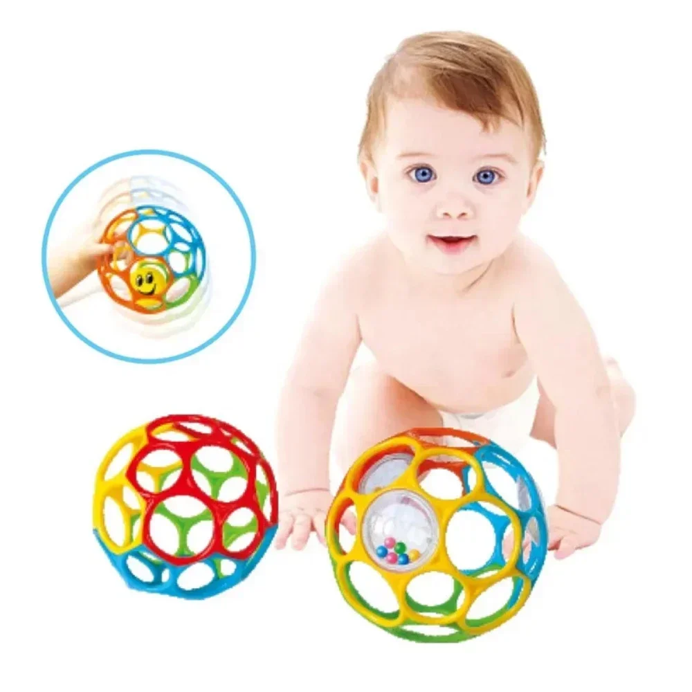 Baby Toy Ball Rattles Soft Ball Toy Newborn Grasping Teethers Hand Bell Sensory Toys Kids Educational Toys for 0-12 Months Baby