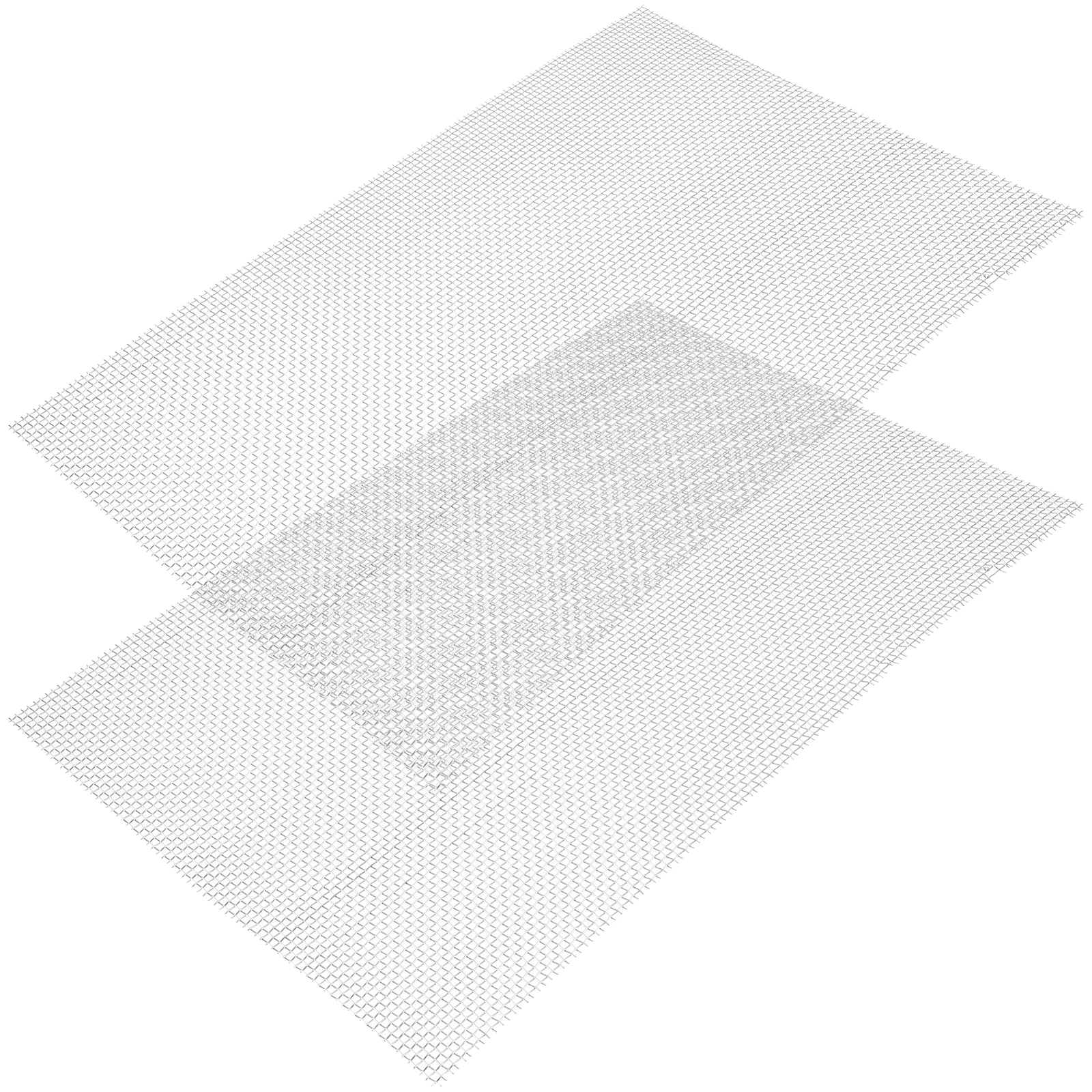 

2 pcs Stainless Steel Wire Mesh Metal Mesh Sheet For Diy Rust Resistant Strong Filter Screen Useful For Various