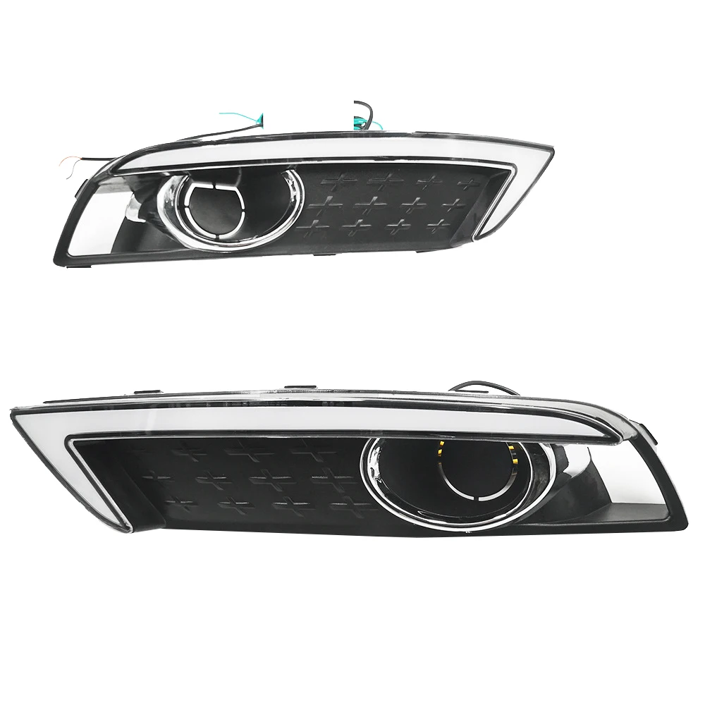 for Venue 2019-2020 Pair Front LED DRL Daytime Running Light Fog Light with Turn Signal Lamp