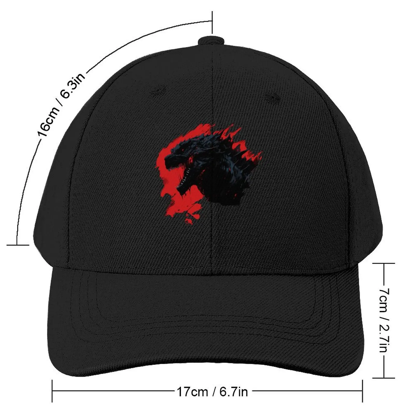 godzilla Baseball Cap cute New In The Hat Snap Back Hat Men's Hats Women's