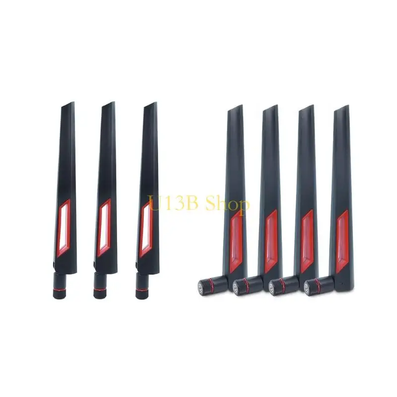 U13b 3/4pcs 2,4 GHz 5GHz Adaptador conector SMA Antenas Band Antenas SMA para Wi -Fi Routers Adaptador WiFi WiFi
