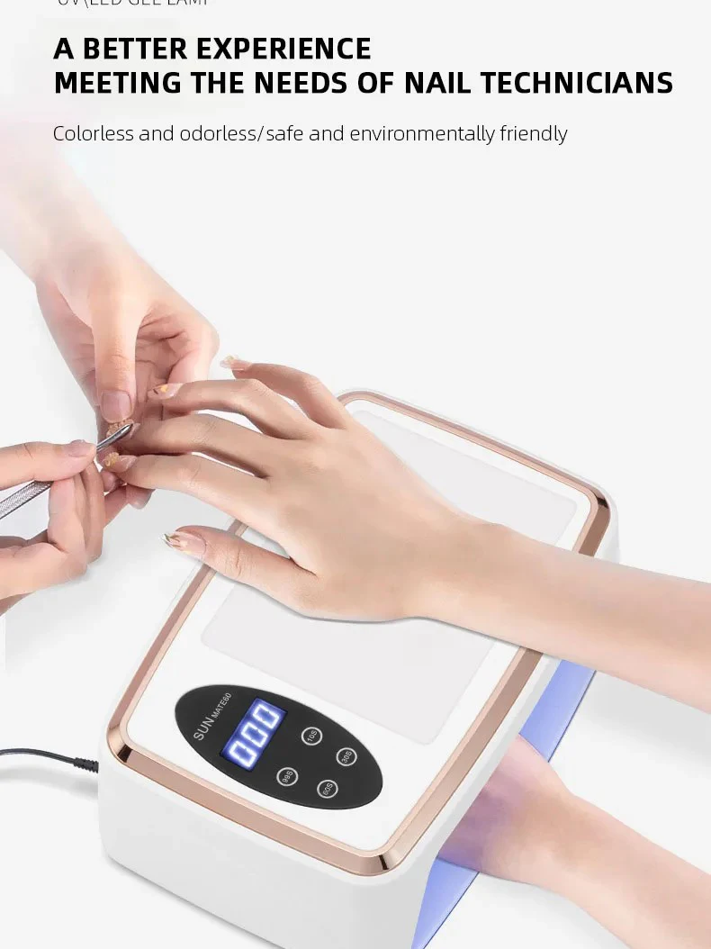 380 واط عالية الطاقة مع وسادة اليد مسمار آلة الفن 90 المصابيح UV LED مصباح لمسمار مانيكير المهنية هلام البولندية تجفيف مصابيح