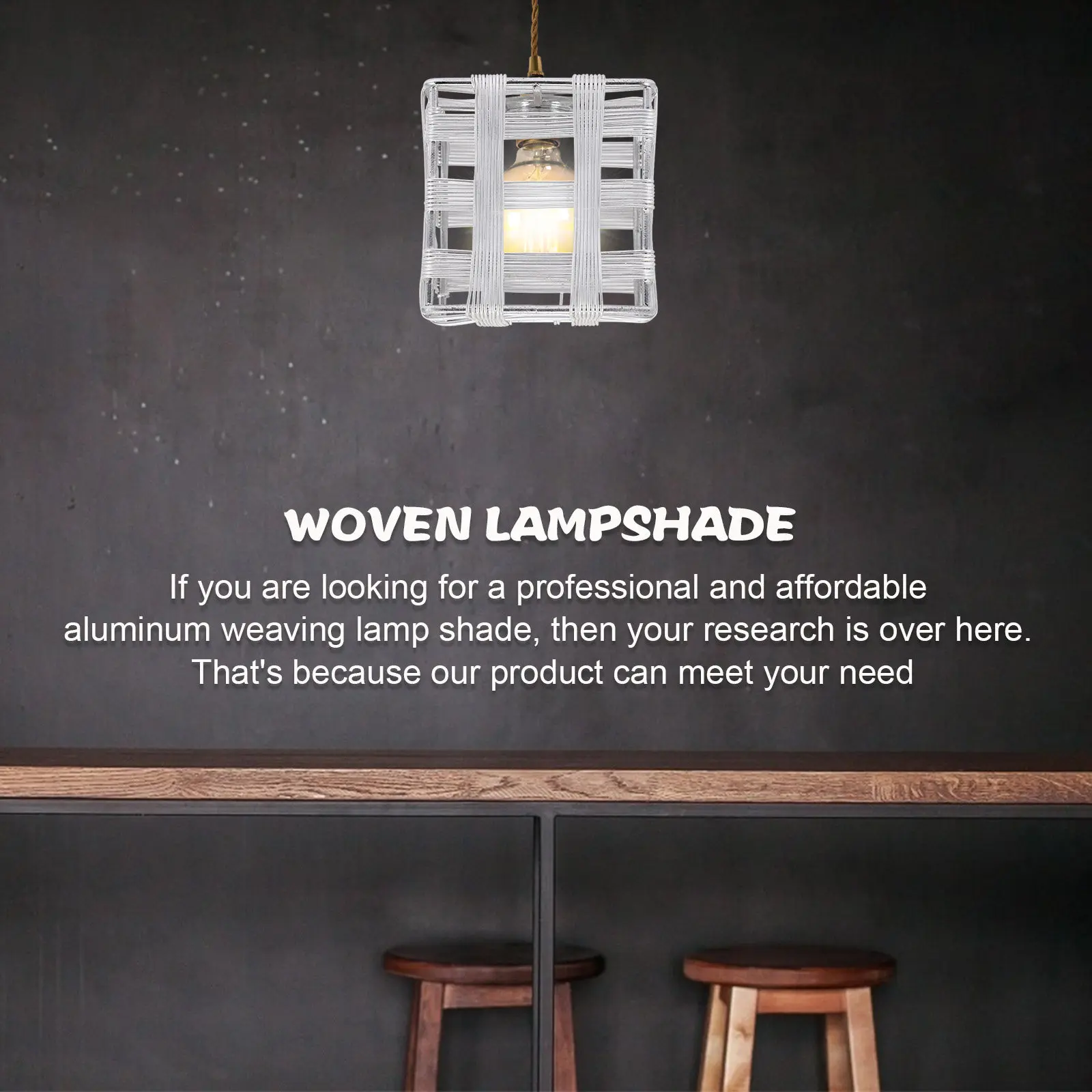 

Small Aluminum Lamp Shade Industrial Weaving Design Indoor Light Cover Household Metal Lamp Shade for Ceiling Wall Floor Light