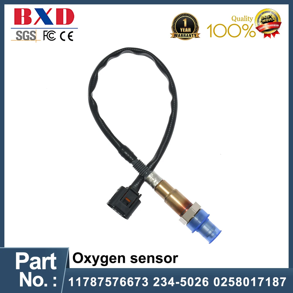 

5 Wires Oxygen O2 Sensor 11787576673 234-5026 0258017187 For BMW 5 6 7 X5 X6 550i 650i 750i 50i 750Li M5 M6 2007-2016