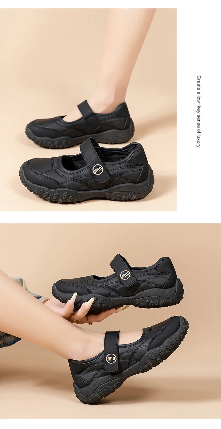2026 Neue Weichsohlige Rutschfeste Mary Jane Schuhe für Damen, Bequem, Atmungsaktiv, Flache Sohle, Vielseitig und Anwendbar – Detail 7