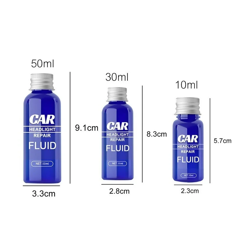 Car Headlight Polishing Agent Scratch Remover Repair Fluid Headlight Renewal Polish And Maintenance Liquid Kit Auto Accessories