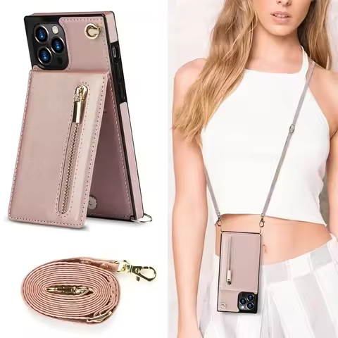 Crossbody Shoulder Strap Wallet Credit Card Stand Case for Samsung S23 FE S24 S22 Ultra S21 FE S20 S10 S9 Note 20 10 9 KLTXKLLZJ