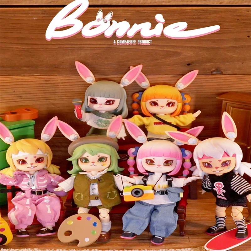 Bonnie Street Travel Plan Series Blind Box 1/12 Movable Figure Ob11 Dress Up Bjd Doll Handmade Collect Ornaments Birthday Gift