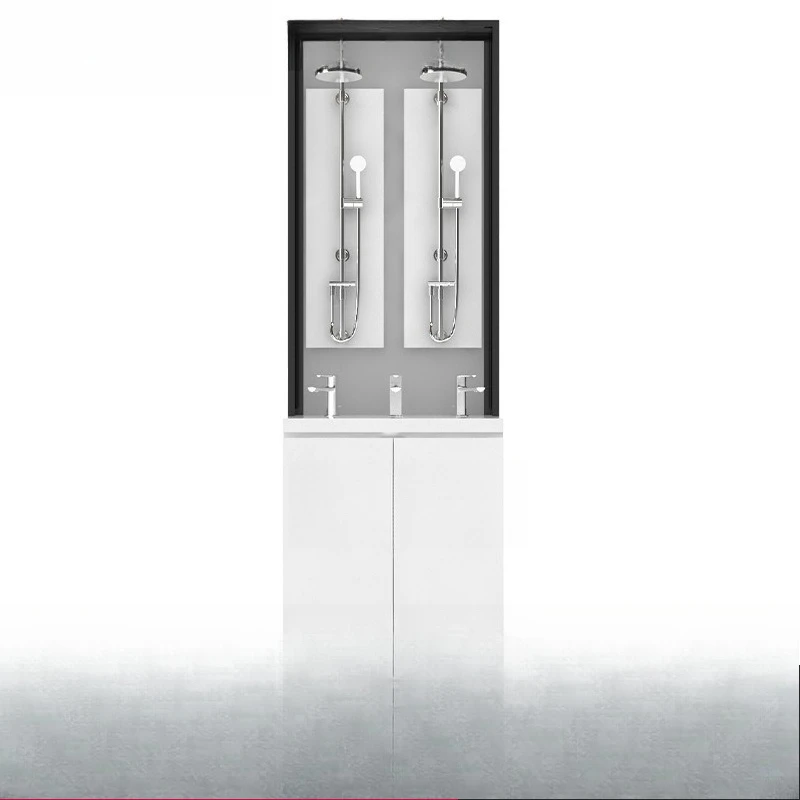 Ceramic bathroom wall-mounted vertical floor-to-ceiling faucet nozzle, bathroom display stand, tile display stand