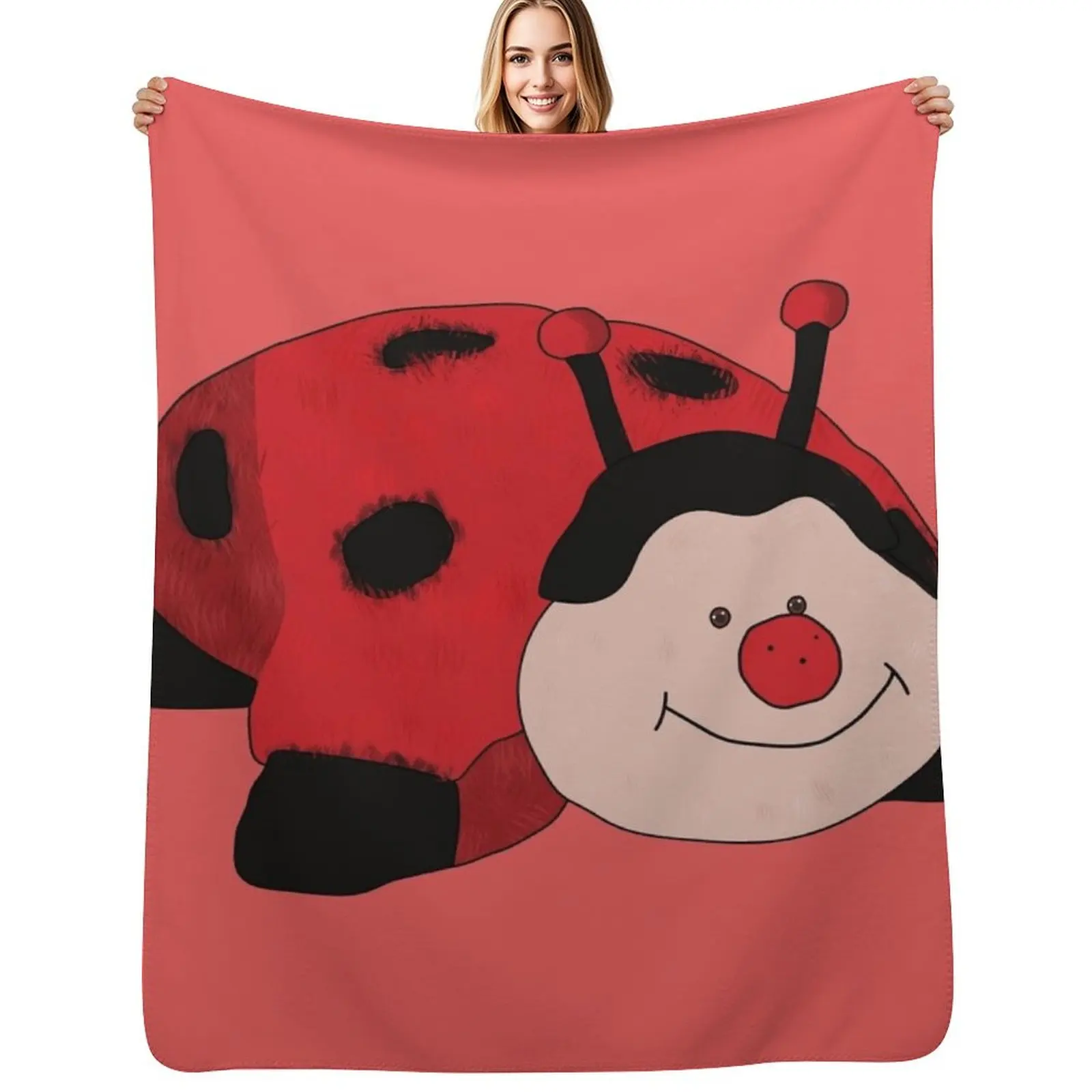 

Ladybug Pillow Pet Throw Blanket Extra Large Throw Giant Sofa Blankets For Bed Soft Plaid Blankets