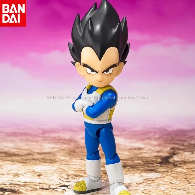 Original Genuine Bandai SHF Dragon Ball: Demon Vegeta Little Vegeta Theatrical Edition Anime Model Figure Holiday Gift