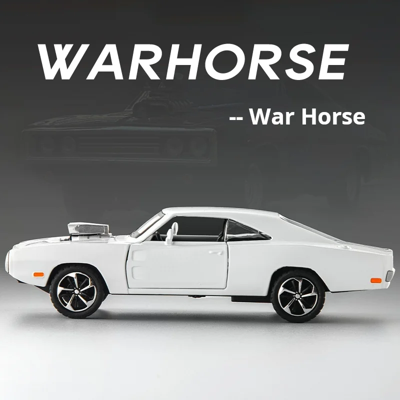 

1:32 Charger American Muscle Sports Car Fast & Furious Simulation Alloy Car Model Toy Gift Pull Back Collection Ornament