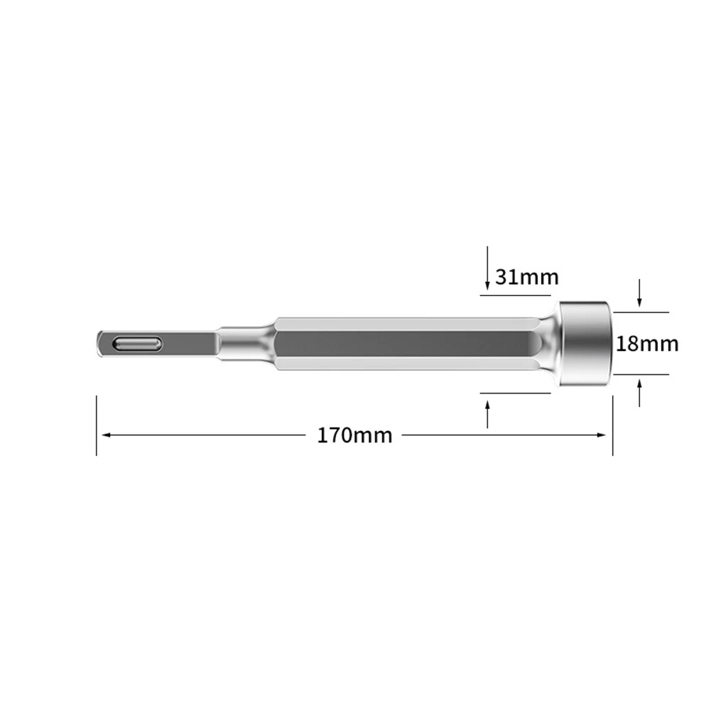Bolt Removal Bit Hex Socket Alloy Steel Precision Hex Fit Stable Square Shank Polished Hex Socket For Construction