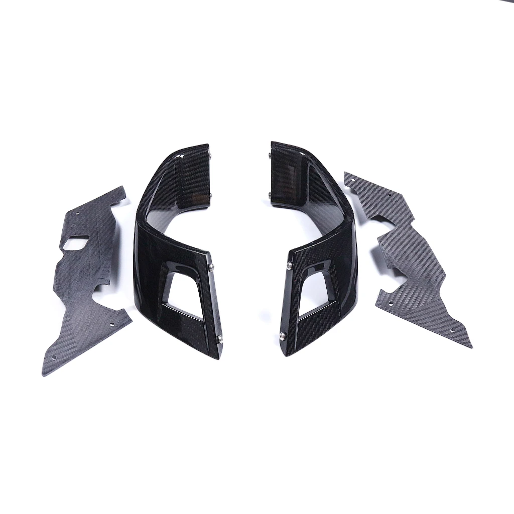 ZX10R ZX-10R 2021-2024 3k Dry Carbon Fiber Motorcycle Front Spoiler Winglet Kit