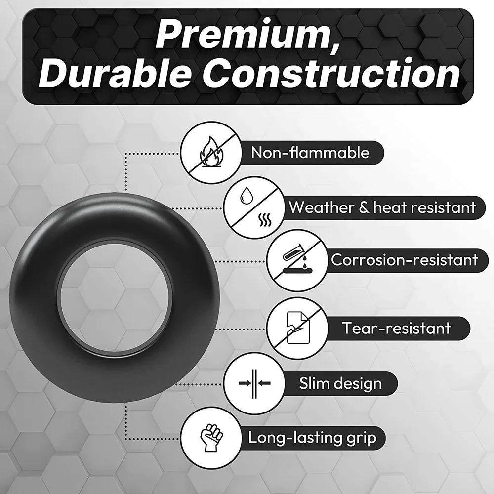 Rubber Ring Set 180 Pieces O Ring Washers 1/4 5/16 3/8 7/16 1/2 5/8 7/8 1 Inch Durable gasket Assortment for Home Improvement