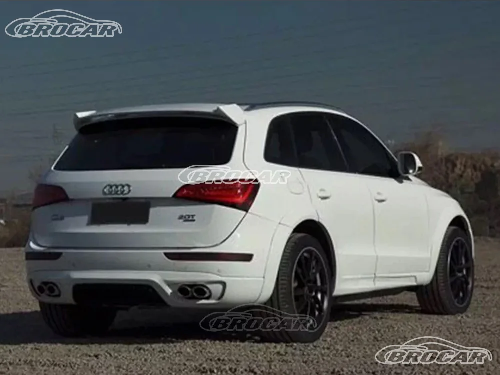 Für 2008–2017 Audi Q5 GEN 1 ABT Stil, hochwertiges FRP-Material, 100 % echte Kohlefaser, Dachspoiler, Kofferraum, Kofferraum, Flügelspoiler