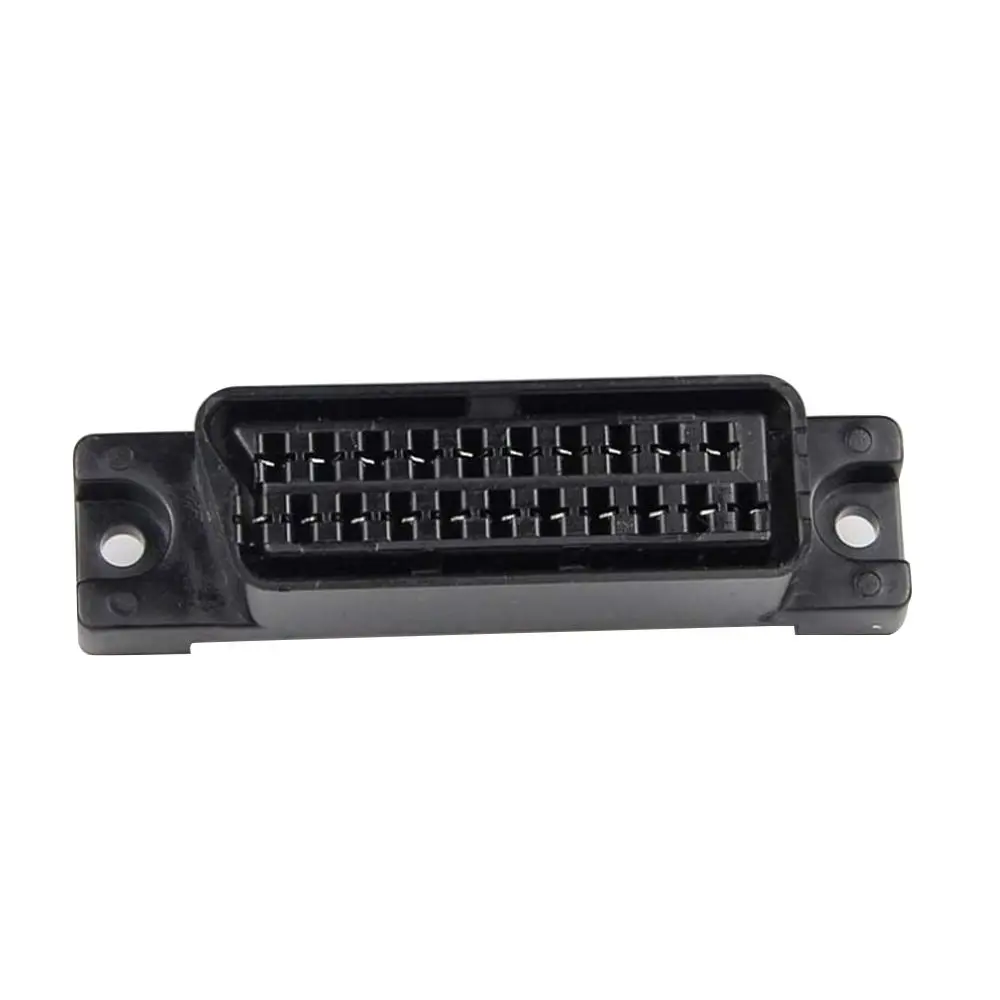 Conector Hembra de Alta Calidad Tipo SCART, Interfaz de Puerto de Conexión, Adaptador de Conector de Doble Fila, 21 Pines