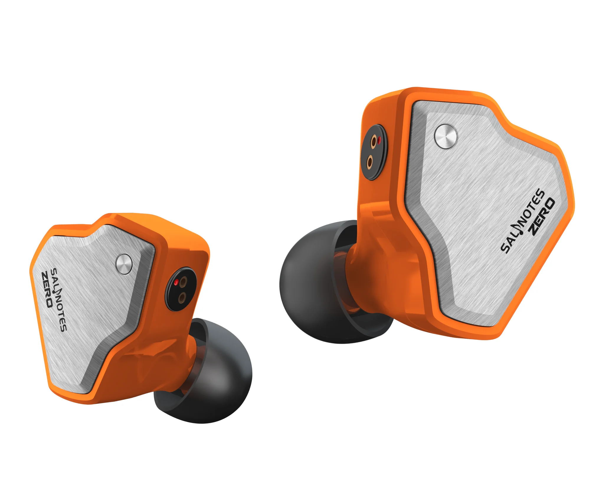 Linsoul 7Hz Salnotes Zero HiFi, 10 mm dynamische driver in-ear oortelefoon IEM met metalen composiet diafragma, roestvrijstalen frontplaat, afneembare 2-pins OFC-kabel (Wit, zonder microfoon