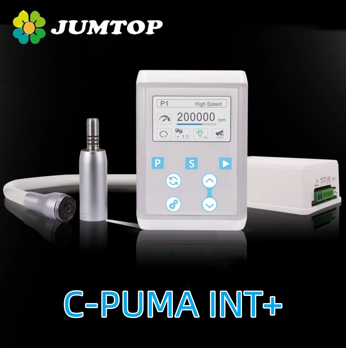 JUMTOP Dental Built-in Micro Motor C-PUMA Int+ 7 Program Memory LED Grinding and Polishing Electrical Motors